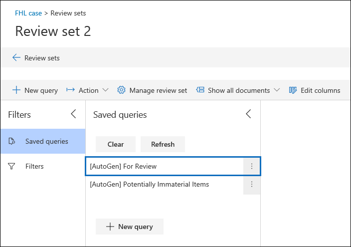 Query generata automaticamente da For Review.