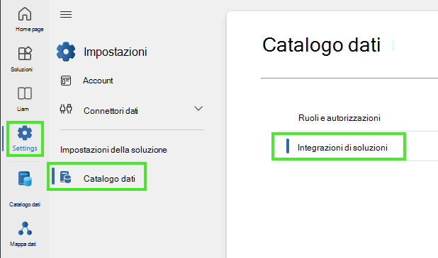 Screenshot che mostra come spostarsi nella pagina della sottoscrizione per adlsg2.