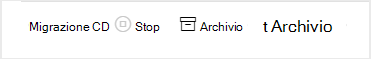 Selezionare pulsante migrazione