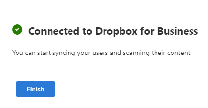 Connesso a Dropbox