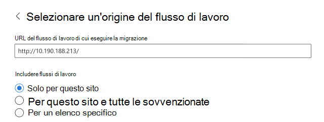 origine flusso di lavoro spmt