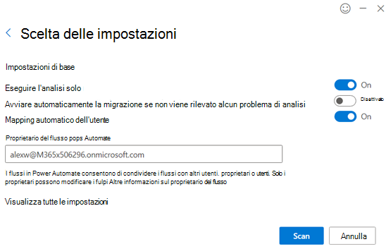 Definire le impostazioni del flusso di lavoro