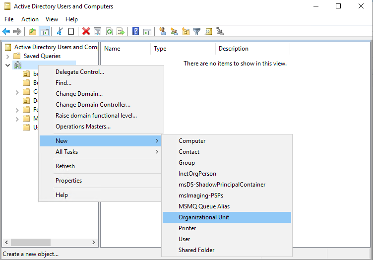 Unità organizzativa di Active Directory.