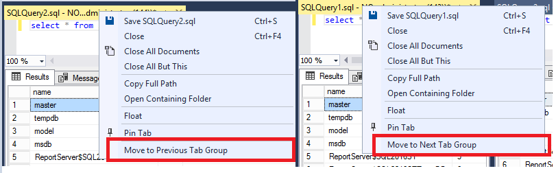 scheda Merge query