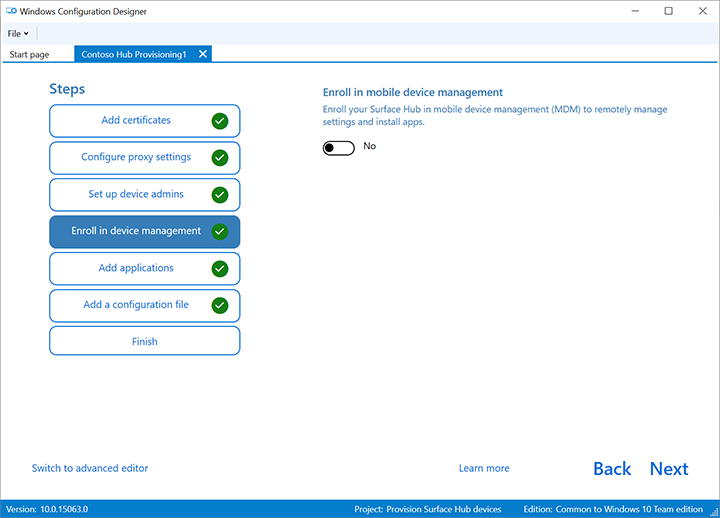 Eseguire la registrazione nella gestione di dispositivi mobili di terze parti.