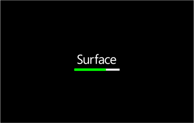 Firmware DI SURFACE KIP con indicatore di stato verde chiaro.