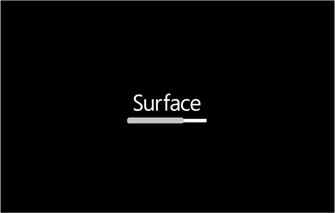 Firmware TCON surface con indicatore di stato grigio chiaro.