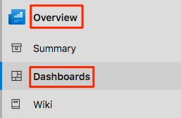 Screenshot di Azure Pipelines con indicata la posizione della voce di menu Dashboard.