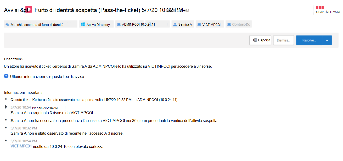 Altre informazioni sull'avviso pass-the-ticket.