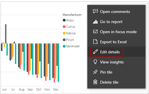 Screenshot dell'opzione Modifica dettagli.