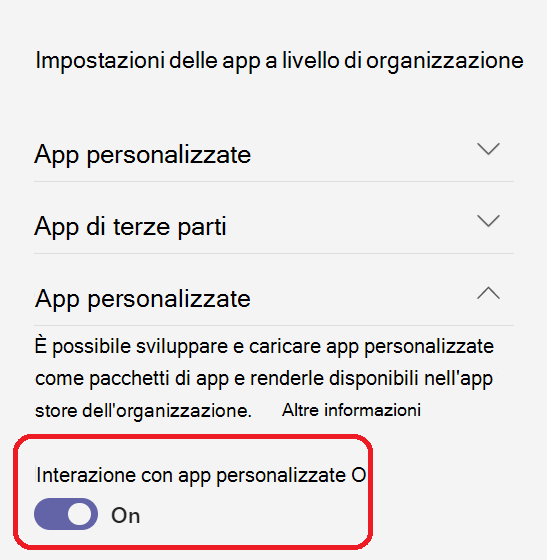  Screenshot showing Org-wide custom app setting.