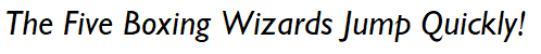 Gill Sans Nova Italic