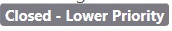 Stato Chiuso - Priorità inferiore per la segnalazione di problemi nella community degli sviluppatori