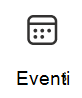 Screenshot dell'icona della scheda Eventi con un collegamento ad altre informazioni.