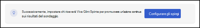 Screenshot del pulsante Configura spingi nella pagina Configurazione comunicazioni.