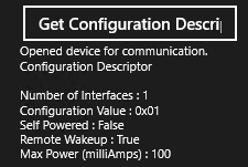 descrittore di configurazione usb.