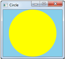 screenshot del programma circle.