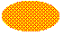 Illustrazione di un'ellisse riempita con una griglia di puntini diagonali del 30% su un colore di sfondo.