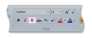 Screenshot dell'elemento FontControl con l'attributo RichFont impostato su true.