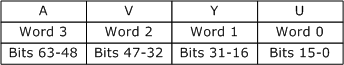 diagramma che mostra il layout dei pixel y416.