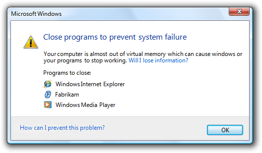 Screenshot dell'avviso Close-programs 