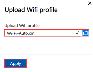 ローカル Web UI のポート WiFi の [ネットワーク設定] 2