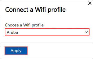 ローカル Web UI のポート Wi-Fi の [ネットワーク設定] 5