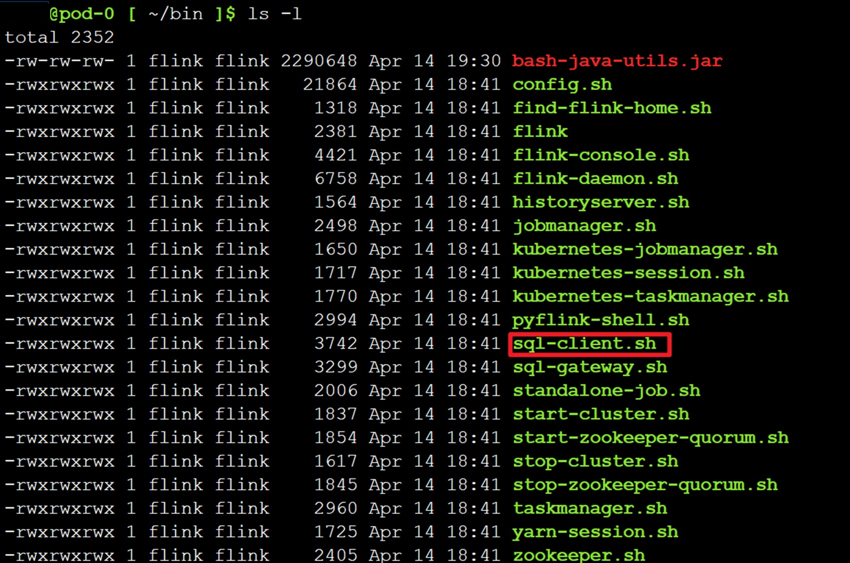 SQL クライアント ファイルを検索する方法のスクリーンショット。