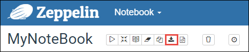 Notebook のダウンロード。