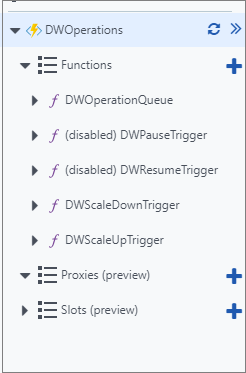 Functions that are deployed with template