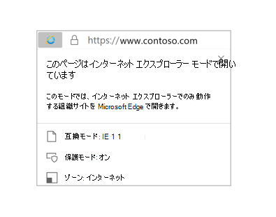 IE ロゴ インジケーター