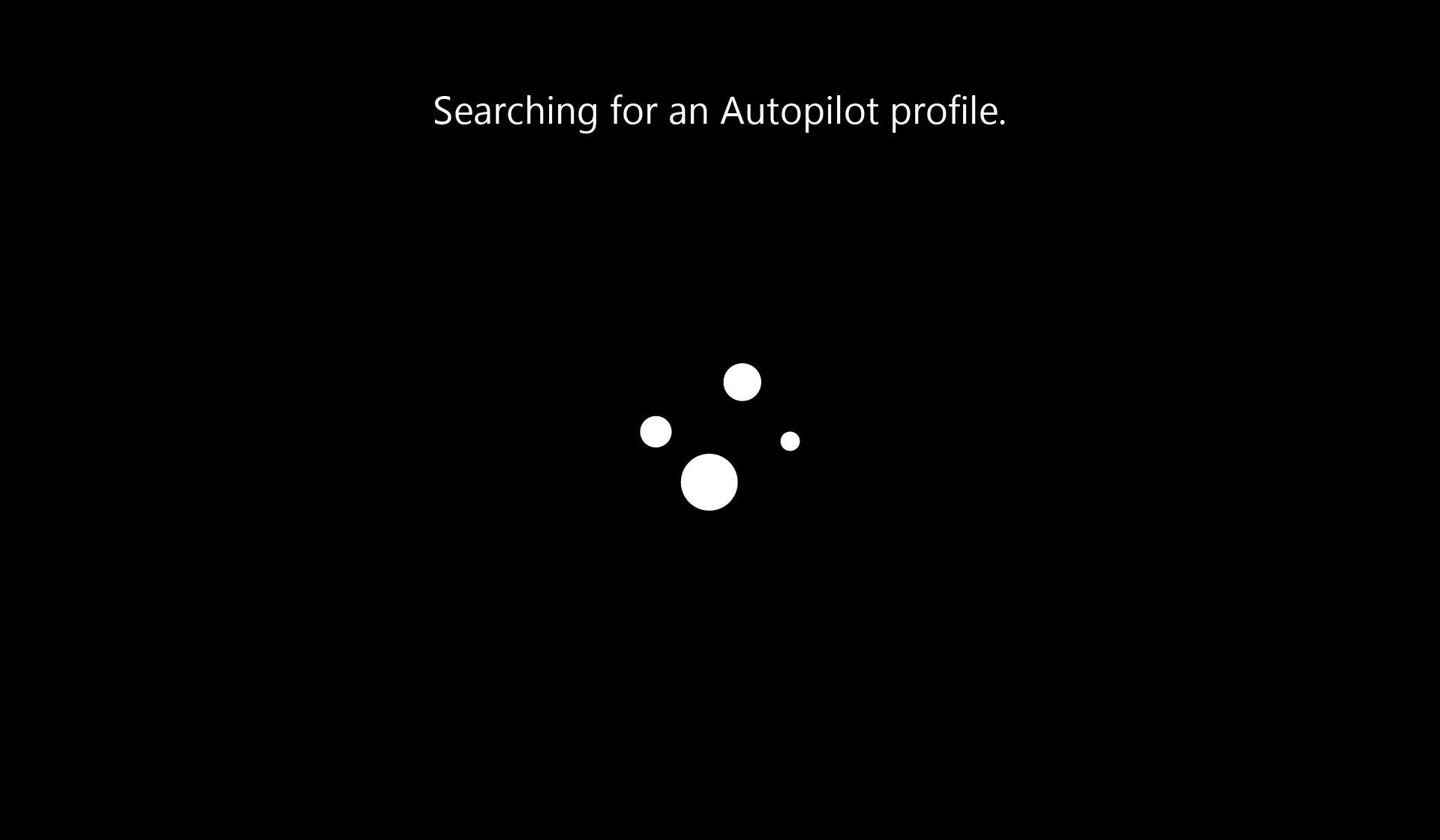 Autopilot プロファイルの検索。