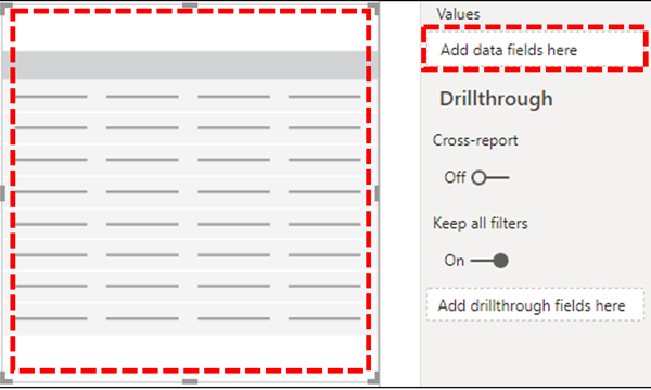 Power BI コネクタの視覚化クエリ。