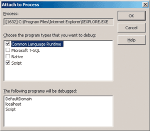 Figure 14 Attach Dialog