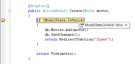 H t t p の投稿を示すスクリーンショット。[Model State]\(モデルの状態\) ドットが [有効] の場合は強調表示されます。