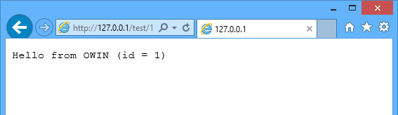 Screenshot of the browser window showing the Web A P I controller response after inputting the I P address assigned by the compute emulator.