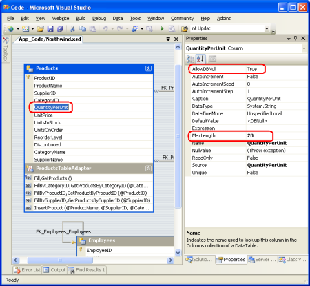 The DataColumn Provides Basic Field-Level Validation