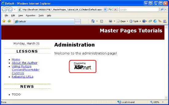 The PoweredByASPNET.gif Image is Now Displayed