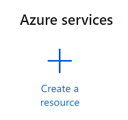 Azure portal 上の [リソースの作成] のスクリーンショット。