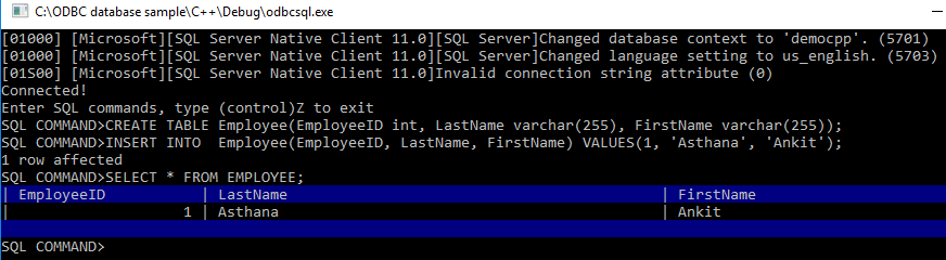 SQL コマンド