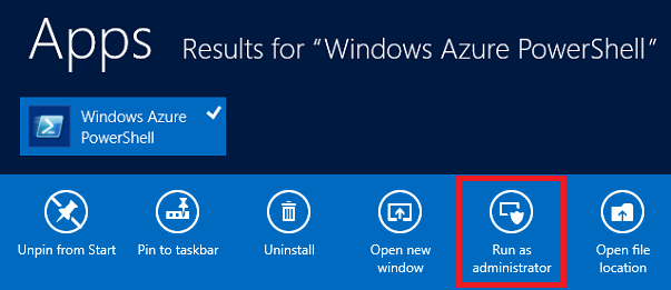 Azure PowerShell アイコン