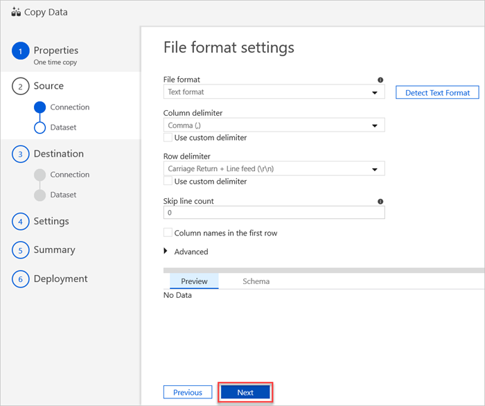 [File format settings]\(ファイル形式設定\) ウィンドウ