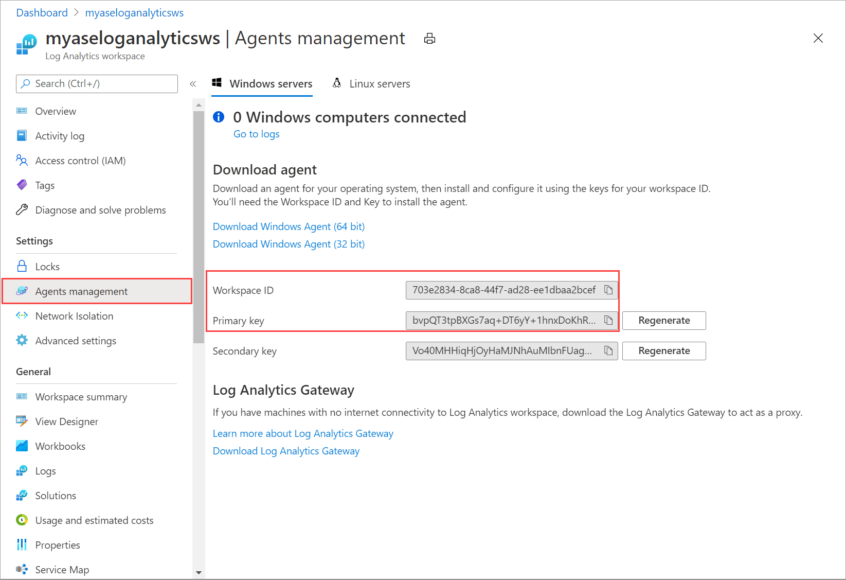 Log Analytics ワークスペースでエージェントを管理する