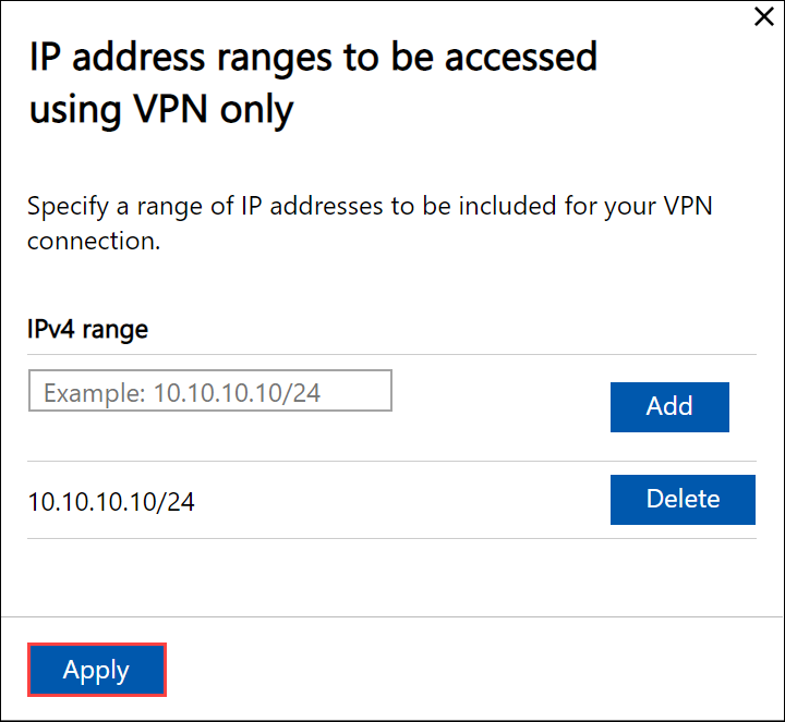 VPN の構成ローカル UI 3