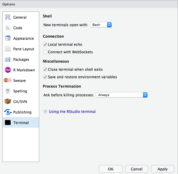 RStudio セッション