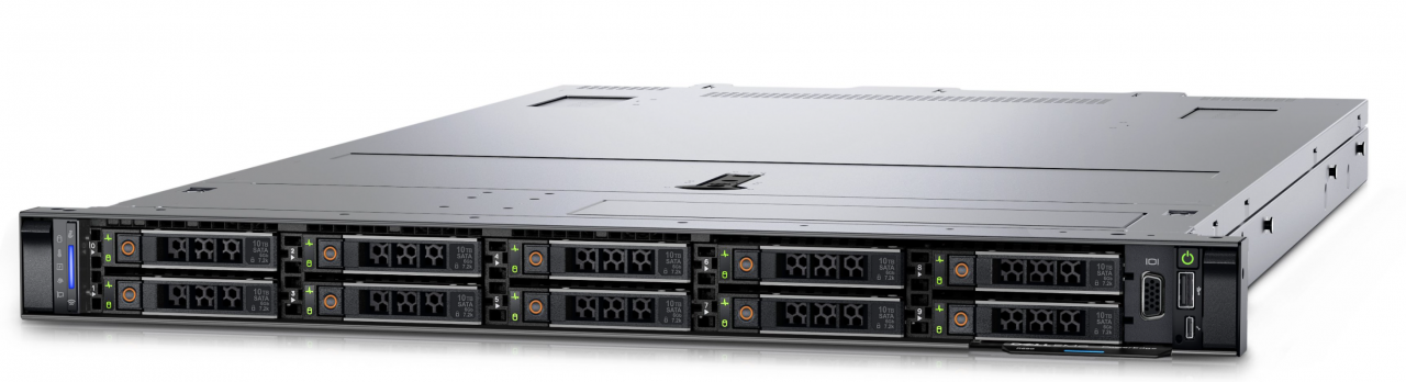 Dell PowerEdge R660 フロント パネルの写真。