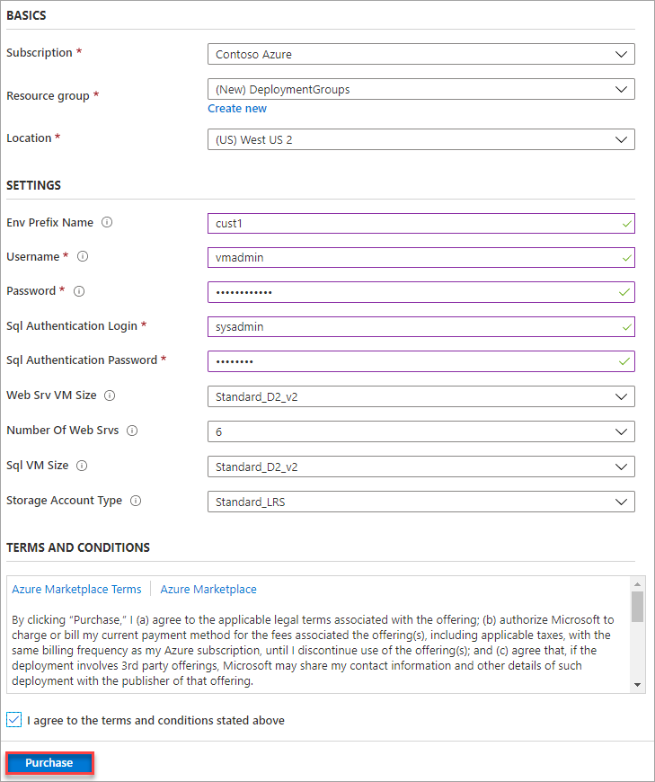 Azure Deployment Environments のセットアップ方法を示すスクリーンショット。