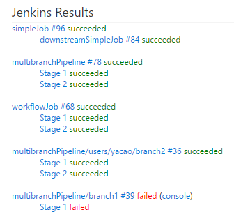 Jenkins 統合の機能強化