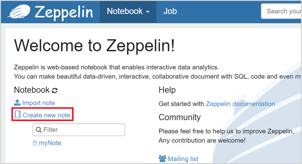 HDInsight Interactive Query zeppelin.