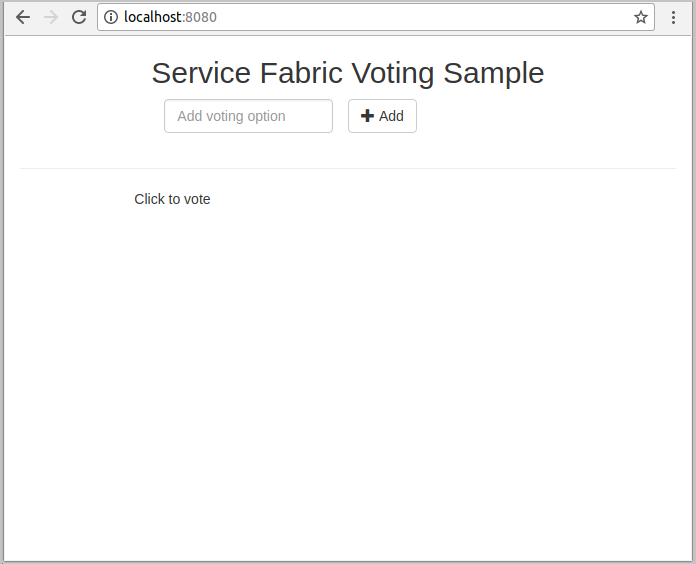 Azure Service Fabric のローカル ホスト